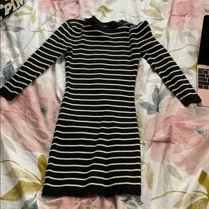 Forever 21 striped sweater dress 3/4 sleeve